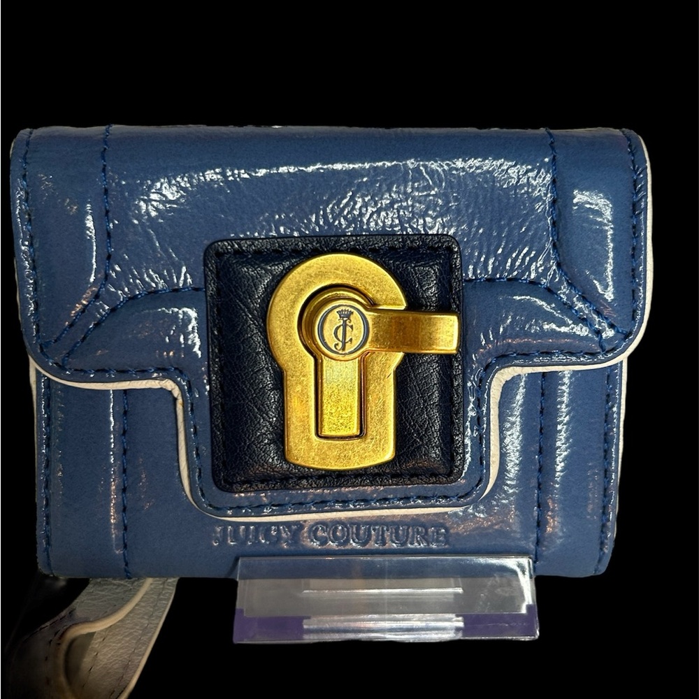 Juicy Couture Blue Wallet with Gold Accent (Vintage)